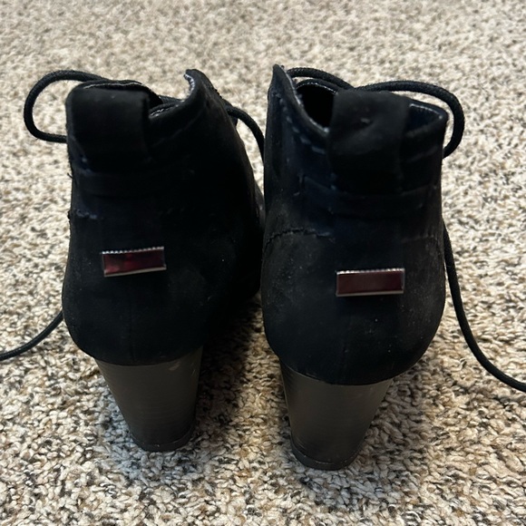 Black wedge suede booties - Picture 4 of 7